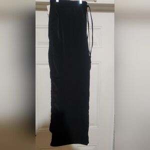Black Flowy Wide Leg Pants